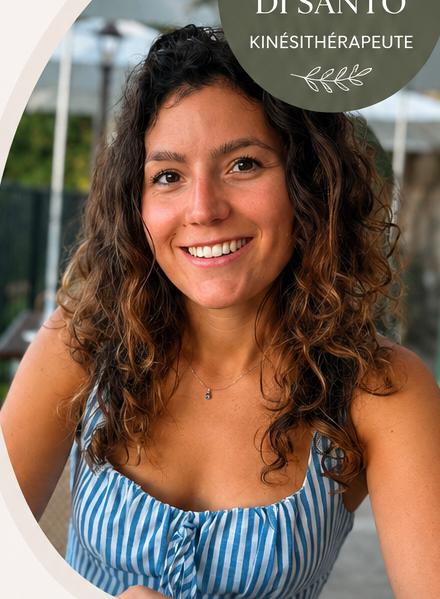 Portrait de Camille Di Santo, kinésithérapeute · gym douce seniors