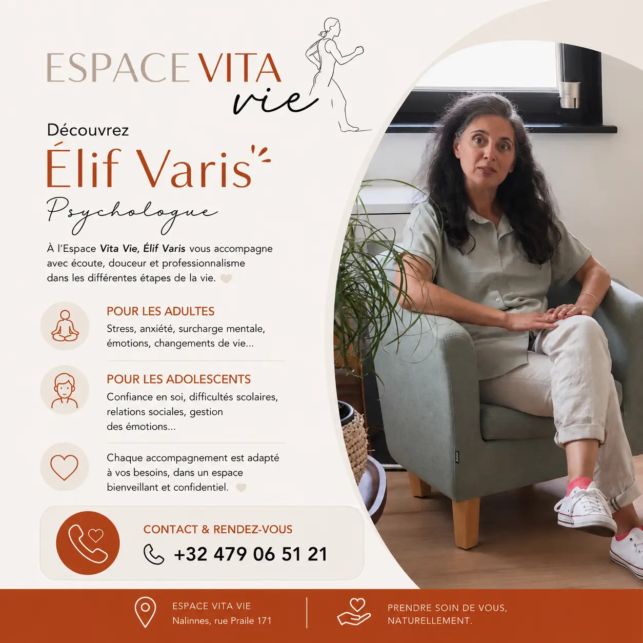 Élif Varis, Psychologue