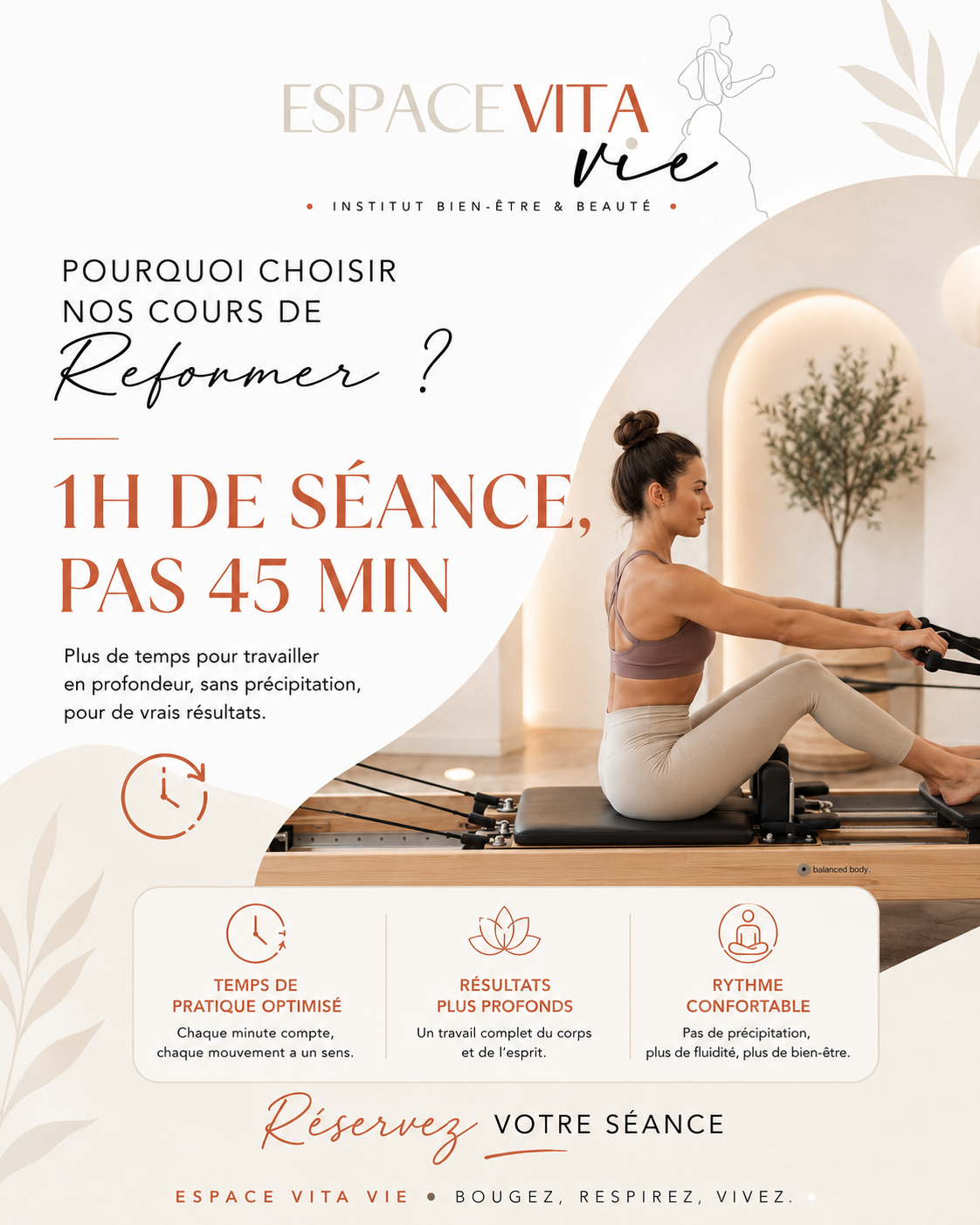 1h de séance, pas 45 minutes