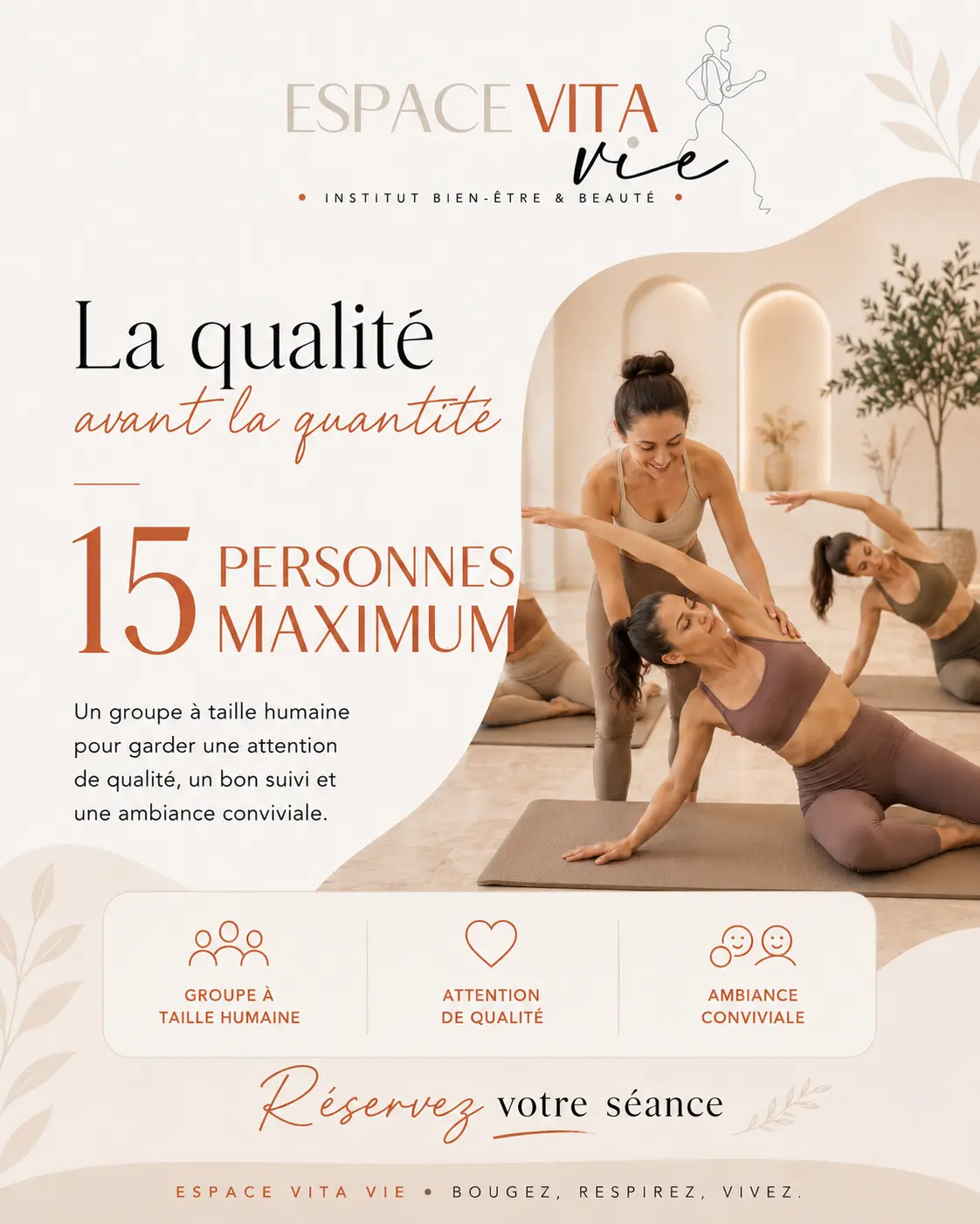 15 personnes maximum