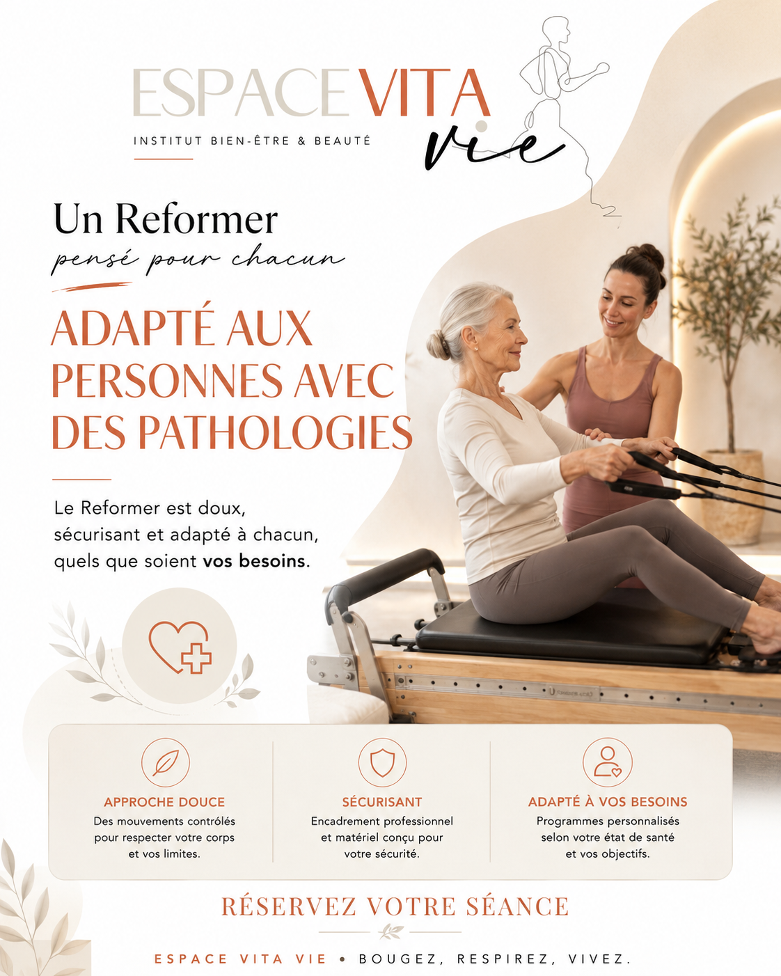 Adapté aux personnes avec des pathologies
